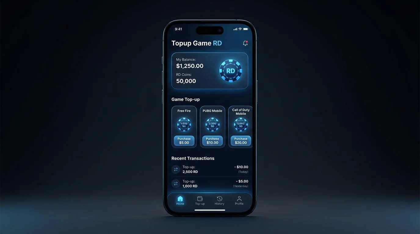 TopUp RD Plus — top up Royal Dream chip gold RD instan